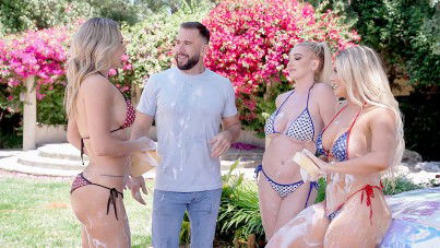 Let’S Have A Soapy Wet Orgy – Ella Reese, Kayley Gunner, Kendra Sunderland