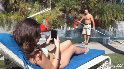I Like To Watch My Stepdad Cleans The Pool – Melissa Moore