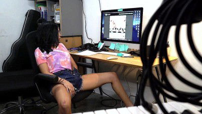 Caught My Little Stepsister Watching Porn – Jeni Angel