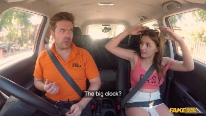 Driving Lesson For A Cute Spanish Teen – Lara Duro