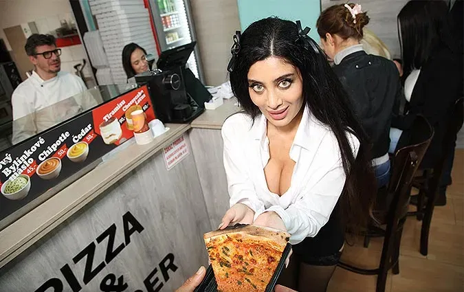 Marina Maya Gets Fucked Hard - Big Tits Latina Waitress Pounded in Bedroom