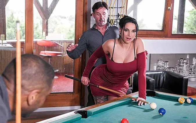 Jolee Love Fucked Hard on the Pool Table - Hardcore Creampie Scene
