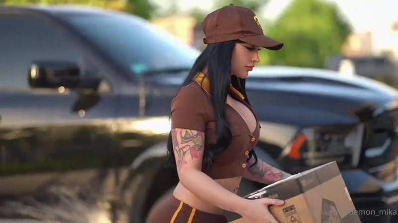 Mika Getting Fucked Hard - Delivery Girl Demon in Full HD